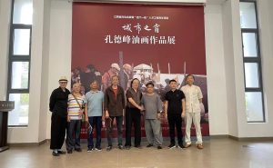 热烈祝贺《城市之窗》——孔德峰油画作品展在九江美术馆隆重开展